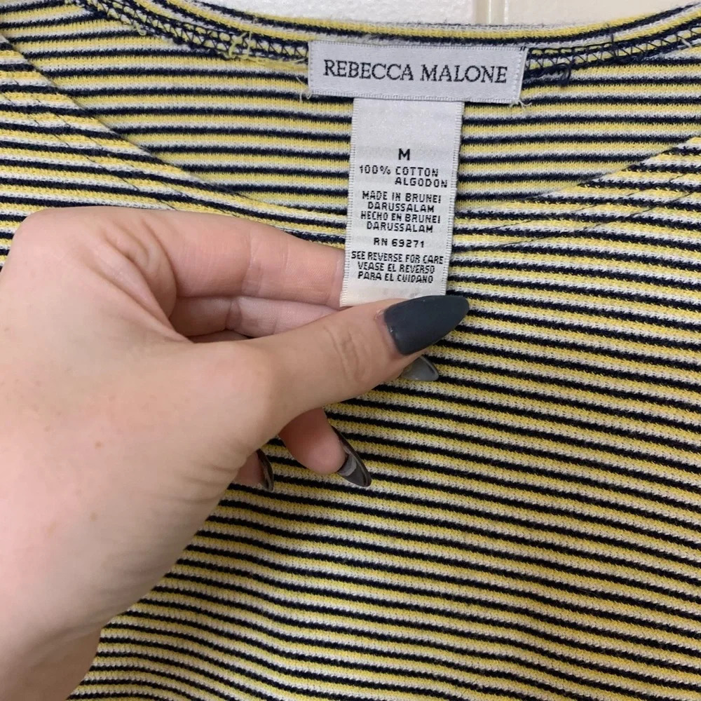 Rebecca Malone Striped Tee - Picture 3 of 4